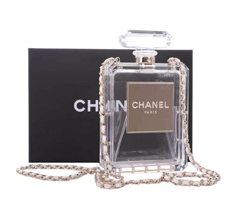 clear chanel bottle purse|Chanel purse outlet online.